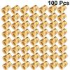 50/100pcs M3 M3*5.7-OD4.6 Thread Knurled Brass Threaded Heat Set Heat Resistant Insert Embedment Nut for 3D Printer Accessories