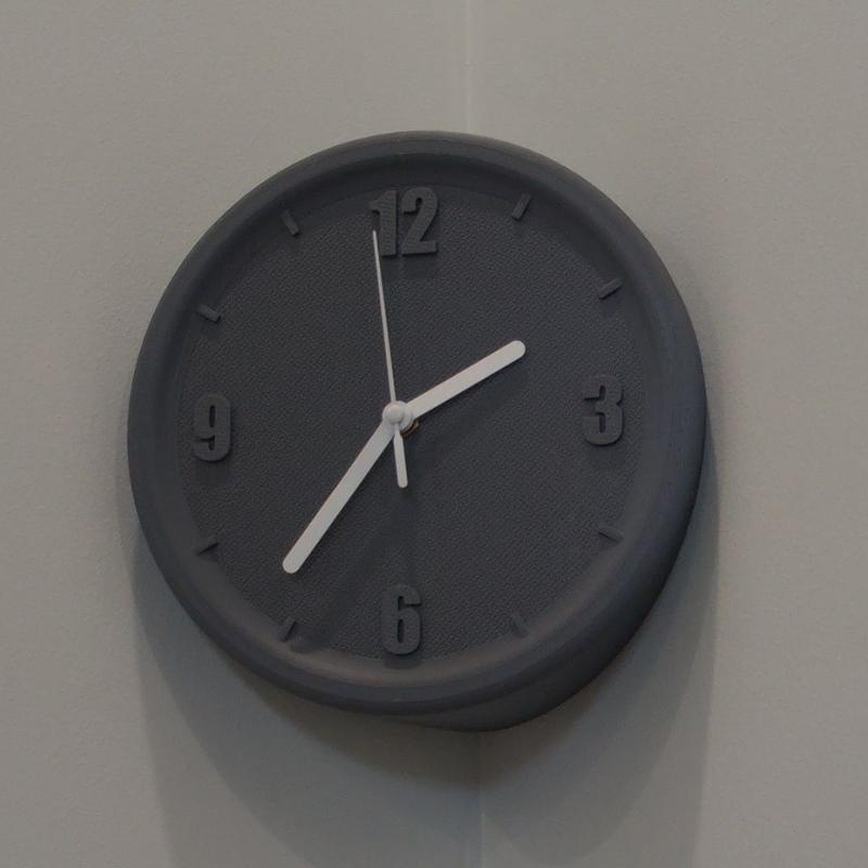 Concave Angle Wall Clock Luxury Interior Silent Mechanism Wall Clocks 3D Printing DIY Elegant Clock with Scale Unique Modern Living Room Clocks