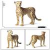 Wild Animal Figurine Set: Jaguar, Cheetah, African Leopard for Kids
