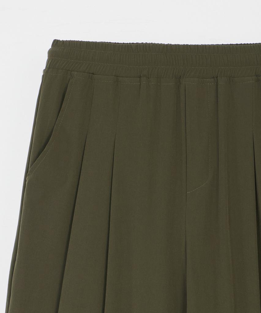 Good Life Works Double-Pleat Wide Nylon Pants Khaki