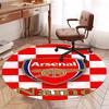 Custom Name Arsenal Football Club Printed Round Rug Carpet Chair Rug Area Rug Entryway Doormats,for Office Chair Living Room Bedroom Kitchen Room.