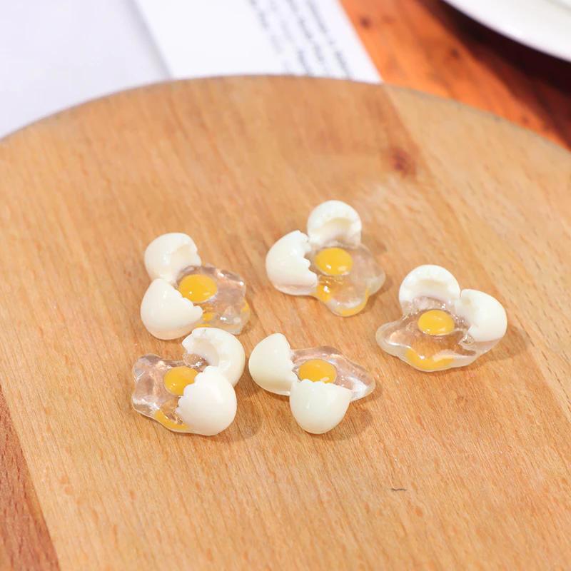 5pc DIY Toys Dollhouse Miniature 1:12 Egg Accessories Model Kitchen Mini Broken High Quality Durable Material Easy To Use