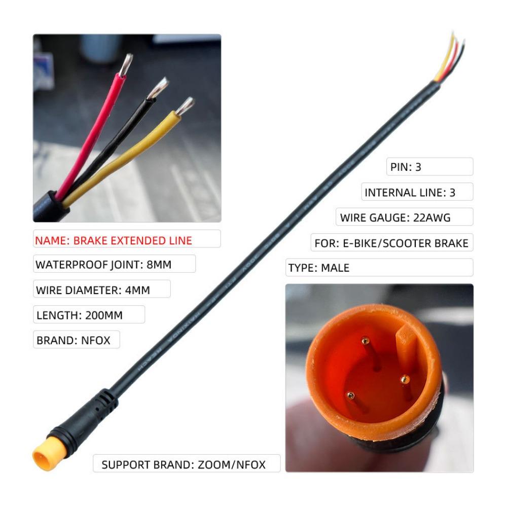 Metal Brake Broken Wire 2/3/4/5/6PIN E-bike Cable for Electric Scooter/for Bafang Motor
