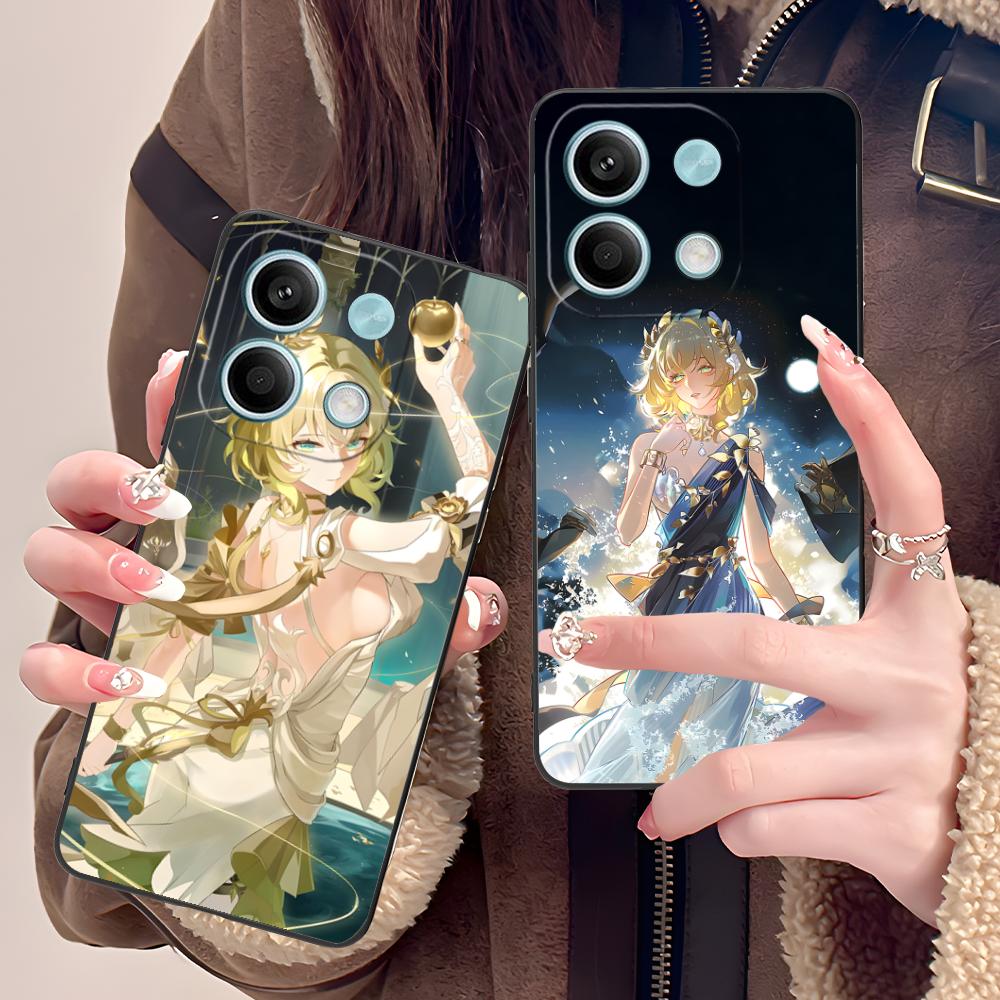Honkai Star Rail Aglaea Phone Case for Xiaomi POCO M6 M5 M4 M3 X7 X6 X5 X4 X3 F6 F5 F4 Pro GT 5G Black Cover Pretty Luxury
