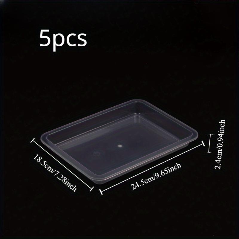 

Пластиковый лоток для рисования, складываемый в стопку, из 5 предметов - подходит для хранения инструментов, проектов «сделай сам», украшения бисером, рисования, многофункционального хранения поделок 5pcs