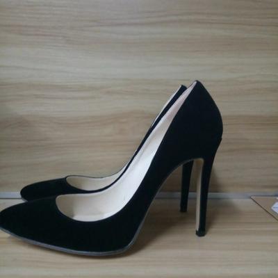 Γυναικείες αντλίες Κλασικές 11 εκ. Σέξι Leopard Flock Μυτερές Γόβες Γυναικείες γυναικείες αντλίες Velvet Spring Party Wedding Shoes Large Size