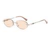 Frameless Cut-Edge Sunglasses, Trendy Metal Spring-Clip Women's Sunglasses