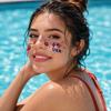 Waterproof Freckle Tattoos Stickers, USA Flag Face Stickers for Independence Day, Patriotic Temporary Body Art for Women Girls, Party Makeup