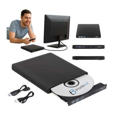 Lettore Esterno Blu-Ray Dvd 4K 3D Usb 3.0 Bd/Cd/Dvd Per Windows/Mac Os/Linux