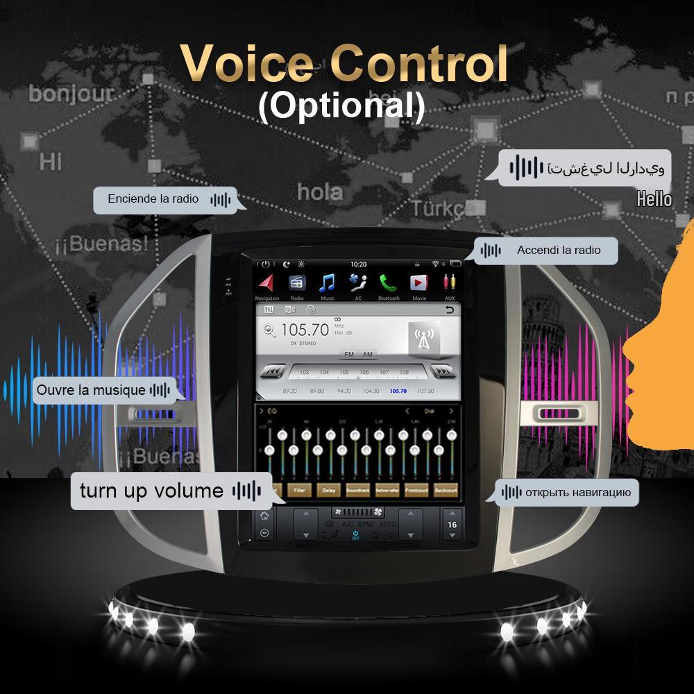 Bluetooth MP5 Player with Wireless CarPlay for 2016 VITO Metris - Smart Central Control Screen