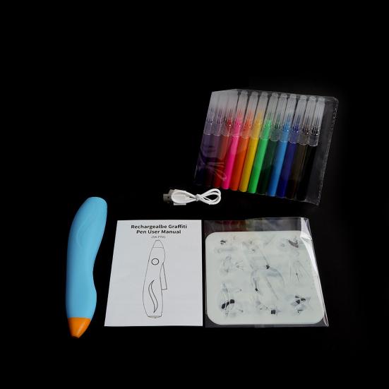 Elektrisk spraypenn Airbrush Sett USB Oppladbar Ergonomisk design Komfortabelt grep Vaskbar spraymalingspenn
