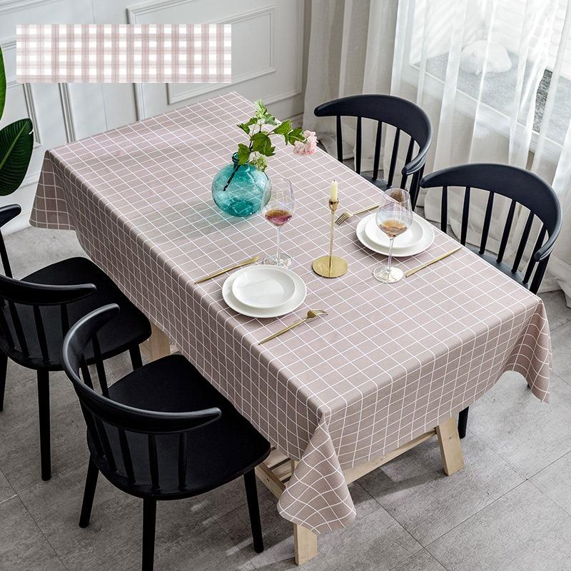 Waterproof PVC Tablecloth Oil Resistant Washable Table Pad Decorative Dining Table Cover for Home Trendy Ins Style Home Decor