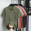 Polo Ralph Lauren Summer Men's New Black Pony Embroidered Solid Color Mercerized Cotton Loose Moisture Wicking and Quick Drying Casual Polo Shirt