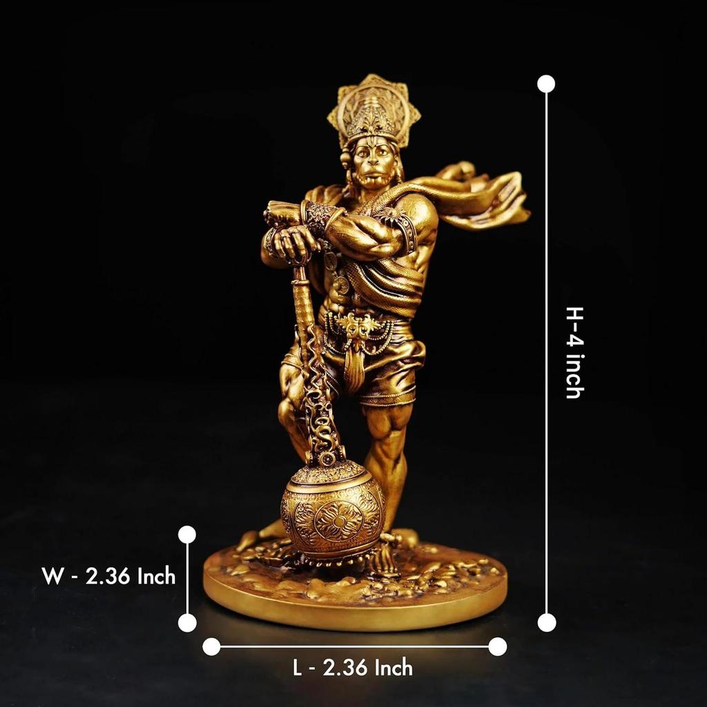 Hanuman Ji Murti Panchmukhi Hanuman Pavan Putra Bajrangbali Murti Bahubali Hanuman Idol for Car Dashboard
