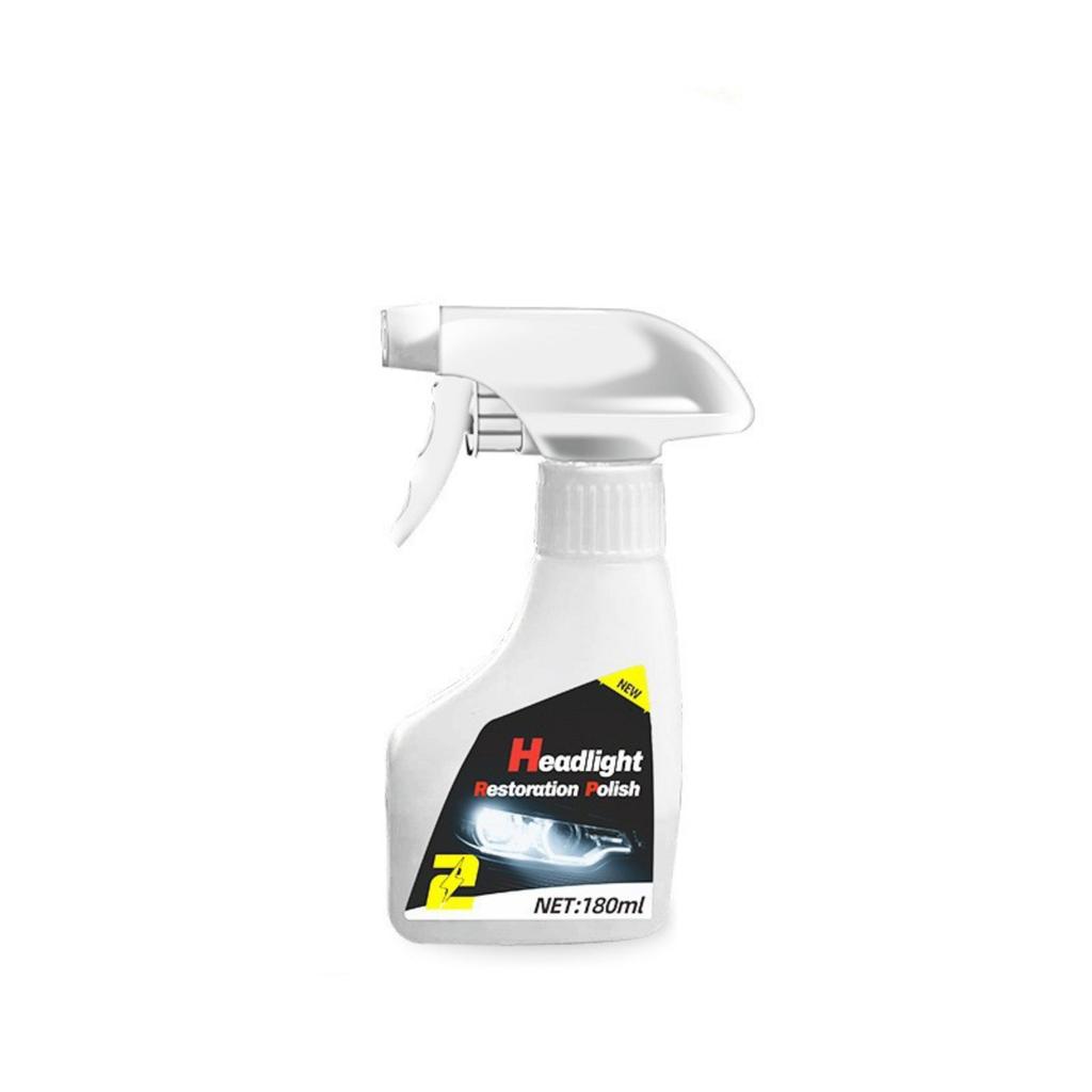 Headlight Restoration 180ml - Headlight Lens Coating for Yellowed Faded Headlights, No Sanding Needed, Car Headlight Cleaner &