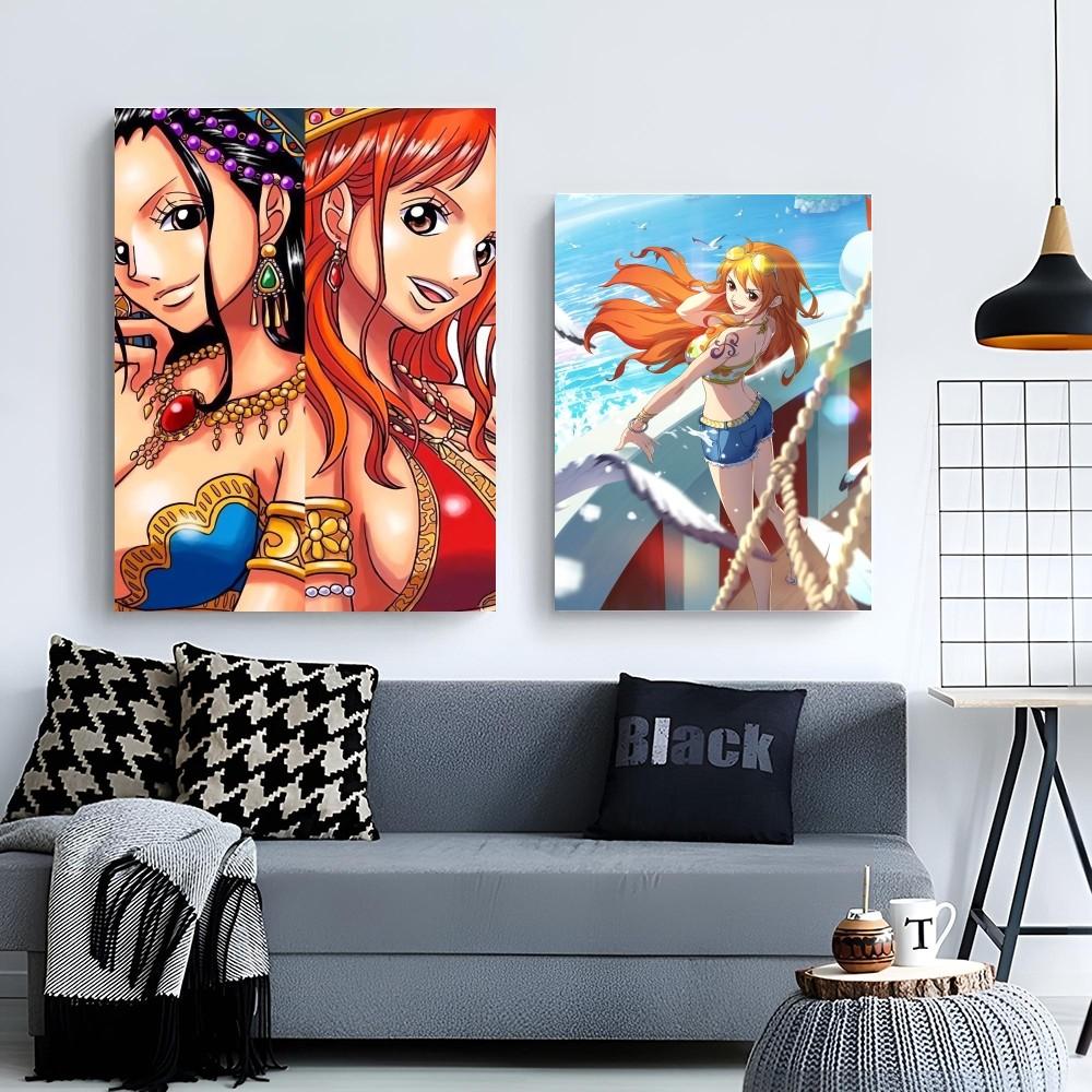 1pc One Piece Nami Poster Paper Print Home Bedroom Entrance Bar Cafe Art Painting Decoration
