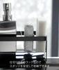Yamazaki Jitsugyo 5017 Water Flowing Sponge & Bottle Holder Black Approx. W25 x D10 x H9.5cm Tower Sponge Rack Sponge Holder Drainer Function