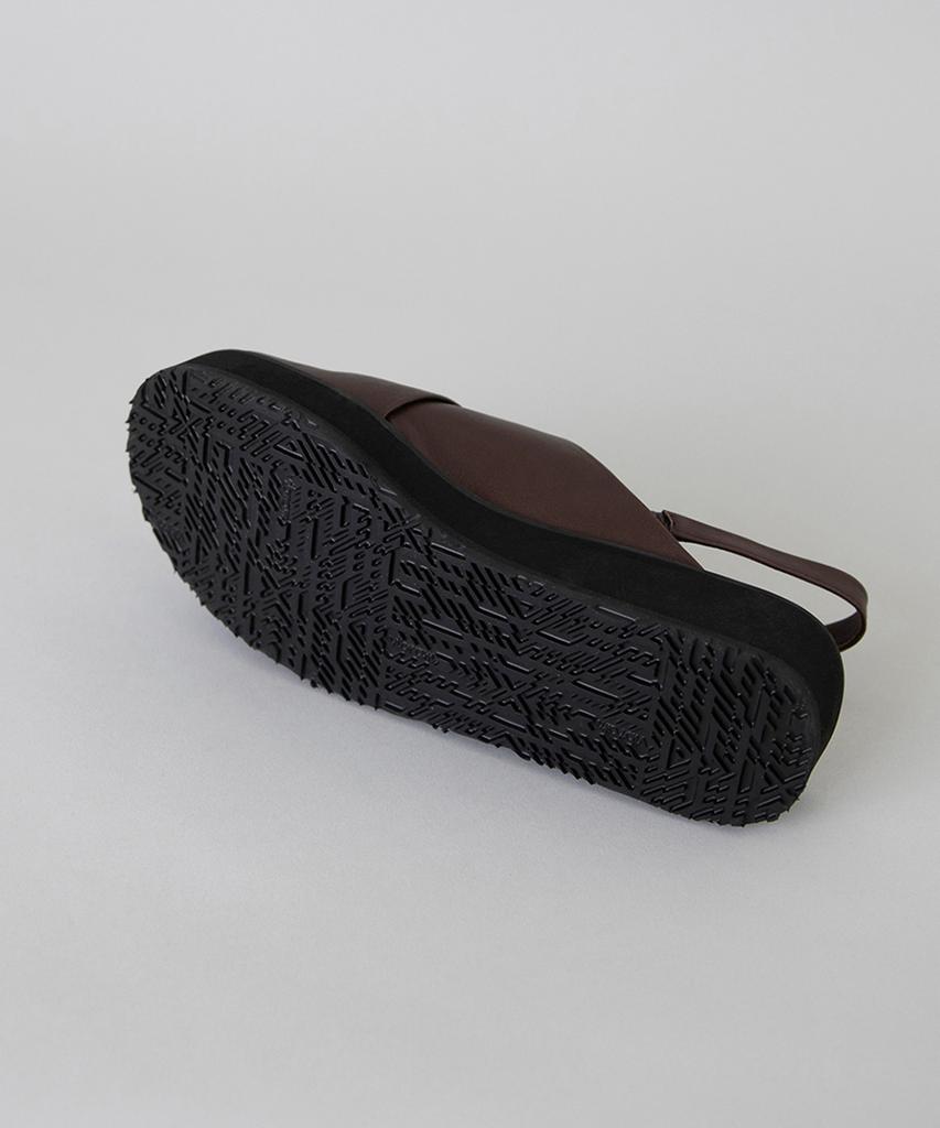 Heenn Hug Me Platform Sandals. Brown
