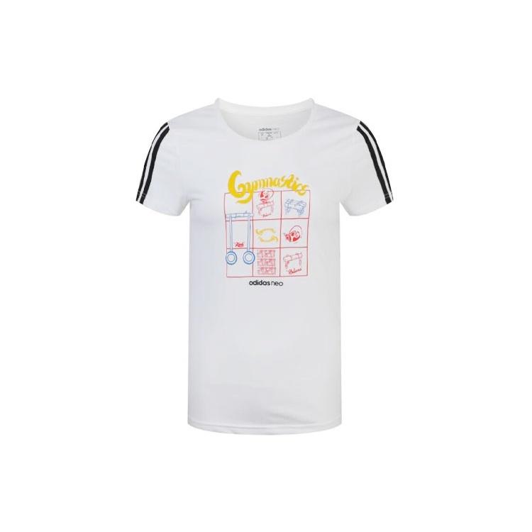 (WMNS) adidas Neo PNDA T-Shirts White Women s GK1568 M