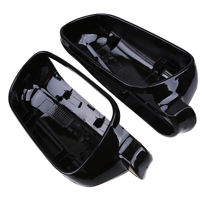 Gloss Black Car Side Wing Mirror Cover Caps Shell Case Housing Replacement Accessories for VW Golf 4 MK4 IV Bora Passat B5 Jetat