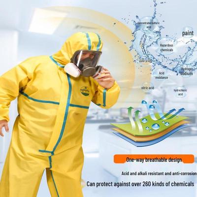 Omyvatelný overal odolný vůči chemikáliím pro ochranu celého těla