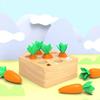 Montessori Wooden Shape Assortment Carrots Matching Toys Baby Early Education Stage Puzzle Game Fine Motor Sensory Activity Toys