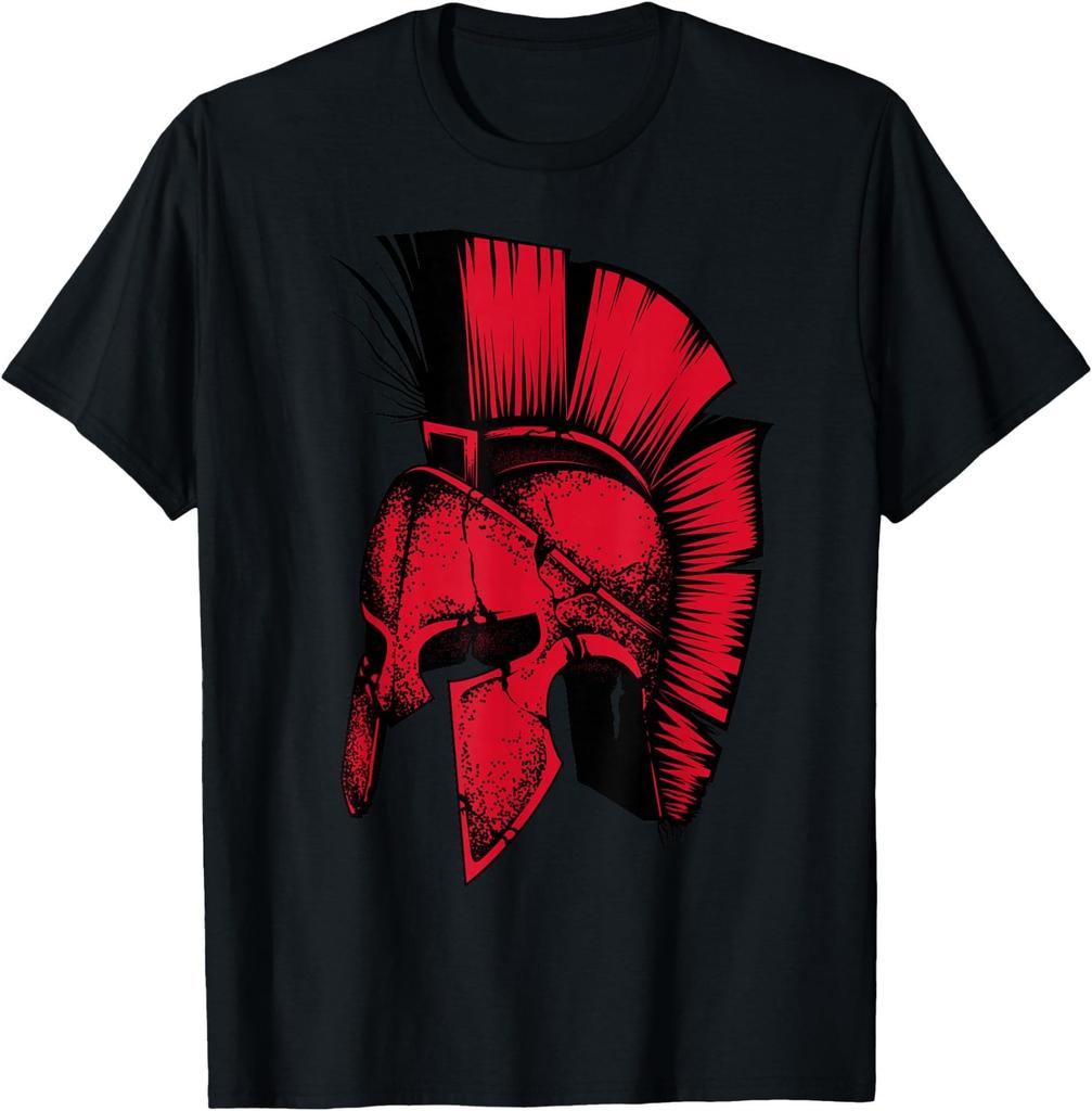 Spartan Greek Helmet Shirt Cute Troy Fighters Funny Gift T-Shirt