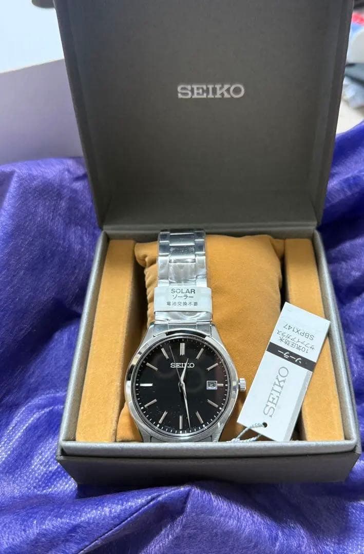 SEIKO SBPX147 Черные наручные часы