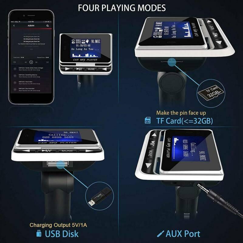 Trasmettitore Fm per Auto Mp3 Fm12b Bluetooth Vivavoce