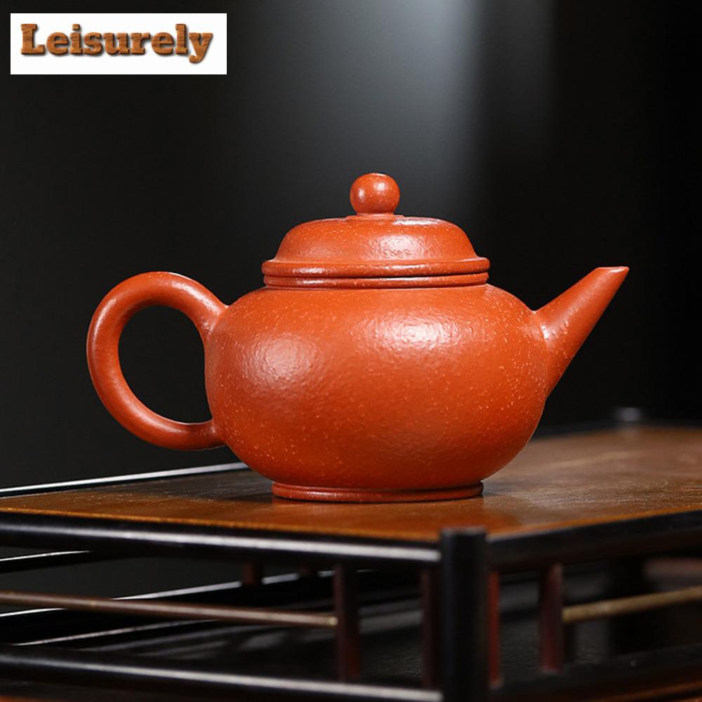 240ML Classic Yixing Purple Clay Teapots Handmade Pot Raw Ore Dahongpao Mud Tea Brewing Kettle Chinese Zisha Teaset for Tea Gift