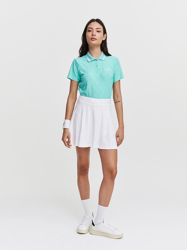 SERGIO TACCHINI W Daily Monogram Short Sleeve Polo Shirt