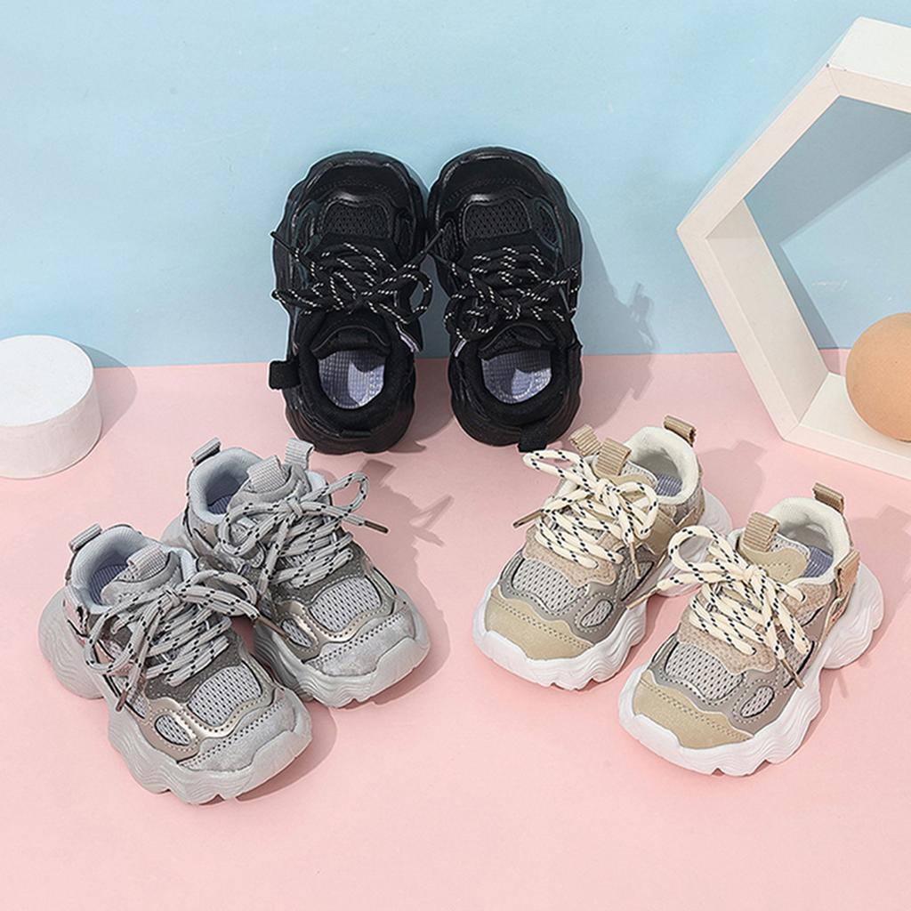Children's Athletic Shoes Boys Girls Mesh Breathable Dad Sneakers Soft Sole Casual Footwear for Outdoor and Indoor Activities