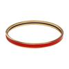 HERMES Enamel Bangles Women's Red Gold H240001F 94-
