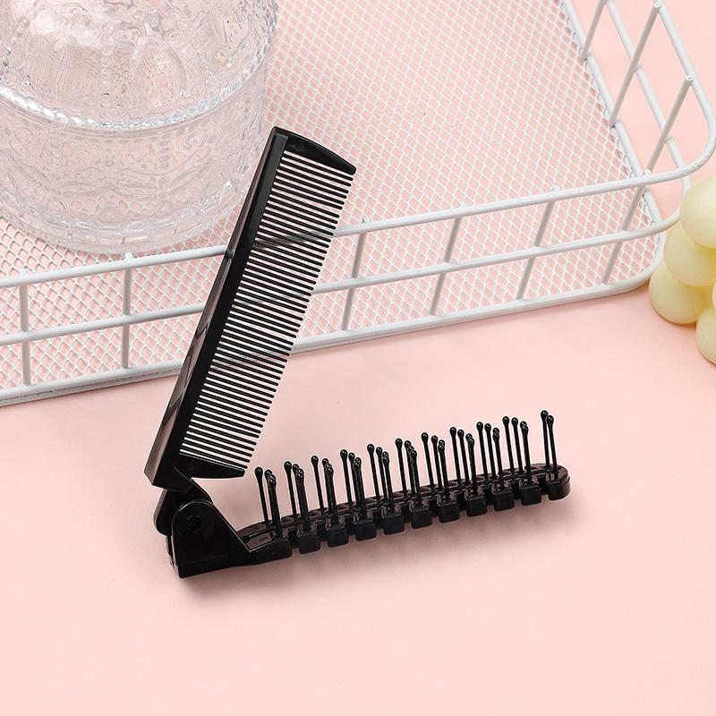 1Pcs Simple and Anti Static Plastics Portable Home Outdoor Hair Comb for Hair Accessories Multi Color Folding Hair Comb