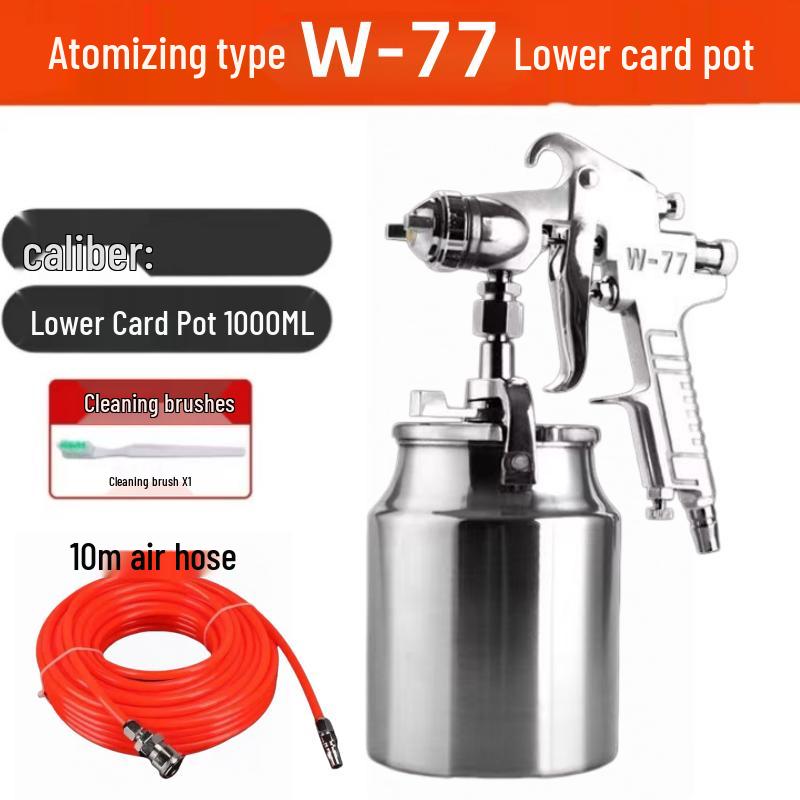 Paint Spray Gun W71/W77: Pneumatic Furniture & Car Primer and Latex Coating Tool