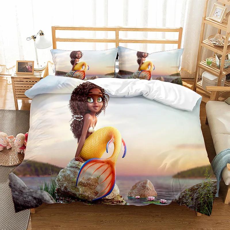 African Girl Bedding Set Fashion Duvet Cover Sets KidsTwin Full Queen King Bedroom Set Home Textile Housse De Couette 200X229