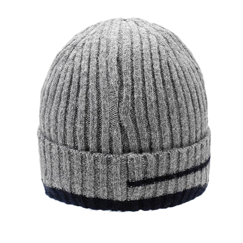 Winter Warm Wool Hat Neck Protection Two-Piece Set Men's Outdoor Sports Windproof Plush Hat Thick Woven Hat