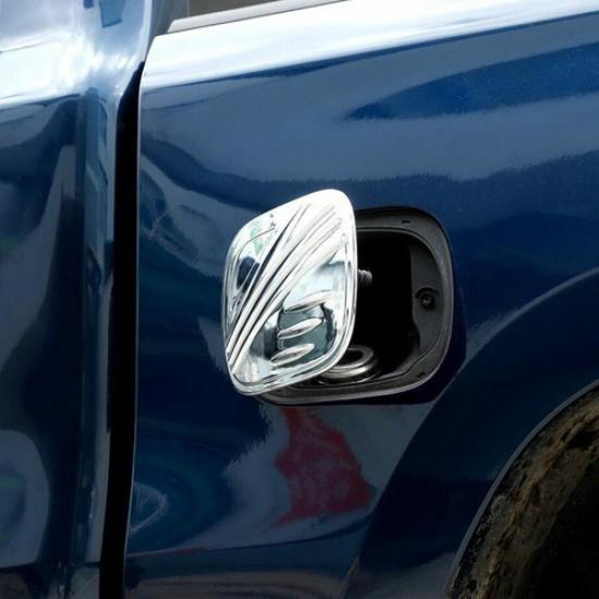 For -2024 Dodge RAM 1500 ABS Chrome Fuel Filler Gas Cap Tank Door Cover Trim