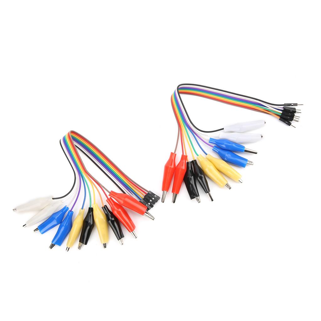 Crocodile Clip To Jump Wire 20pin MaleFemale Jumper Breadboard Test  Cable 20cm