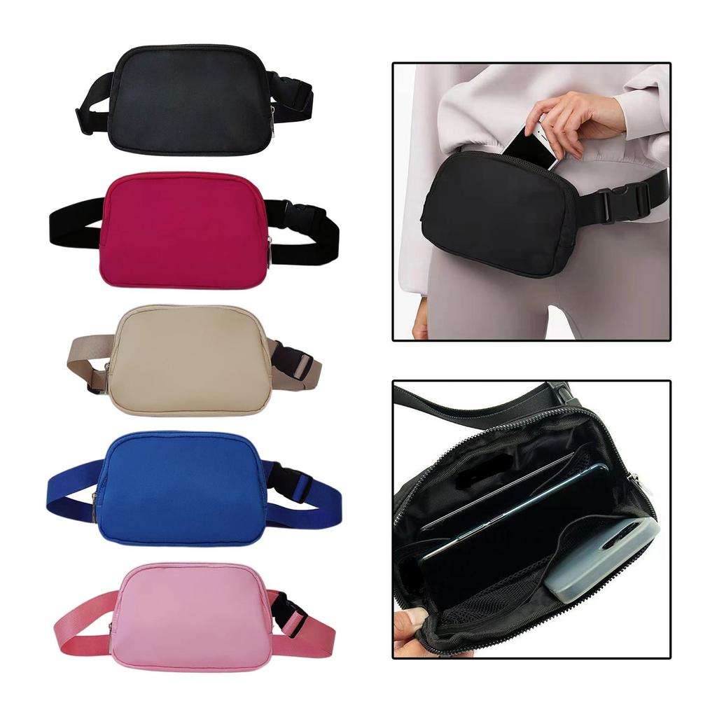 Portable Running Waist Pack Fanny Unisex Small Purse Water Resistant Fashionable Hip Bag for