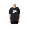 Nike Letter Logo Crew Neck Casual Pullover Short Sleeve T-Shirt Men Tops Black HJ3959-010