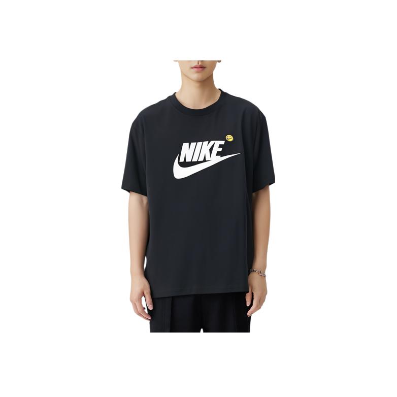 Nike Letter Logo Crew Neck Casual Pullover Short Sleeve T-Shirt Men Tops Black HJ3959-010