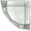 Corner Planter Silver 60 x 60 x 35 cm Galvanized Steel