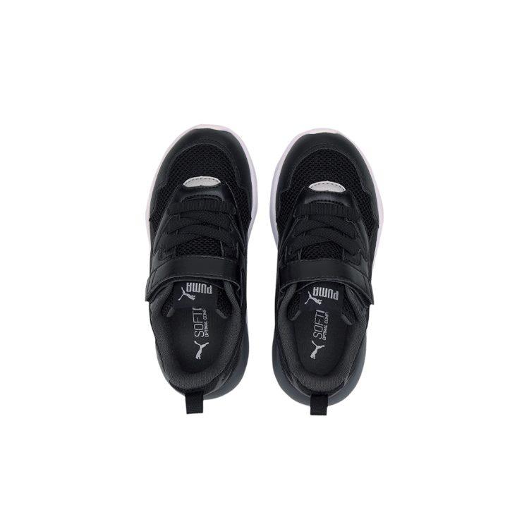 PUMA X RAY Round Tip Kids Lifestyle Shoes White Black Children Aged 3 7 Years Old 374395-01