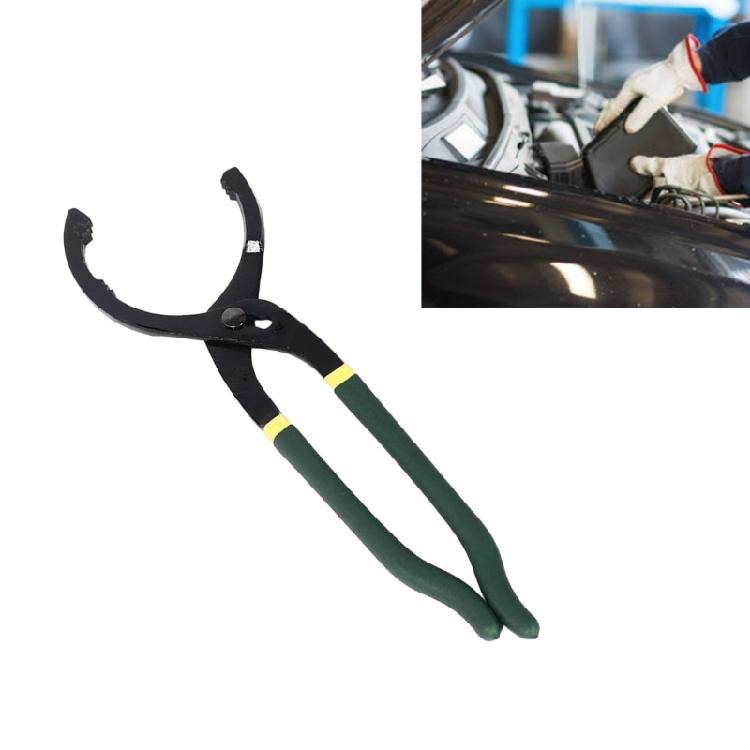 Oil Filter Tool Steel Construction Slip Resistant Handle Effortless Oil Filter Removal Plier For Multiple Vehicles