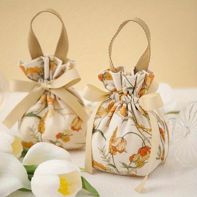 5 peças/conjunto Caixa de Doces Criativa Pintada à Mão Caixa Vazia Caixa de Doces de Casamento Caixa de Presente