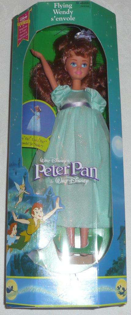 Mattel 1997 Disney Peter Flying Wendy Doll Pan's