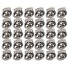 30pcs Bright Silver Spring End Toggles Heavy Duty Drawstring Fasteners  For Drawstrings