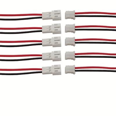 5Pair Micro JST PH 2.0 2PIN Male Female Plug Connector With Wire Cables 80mm
