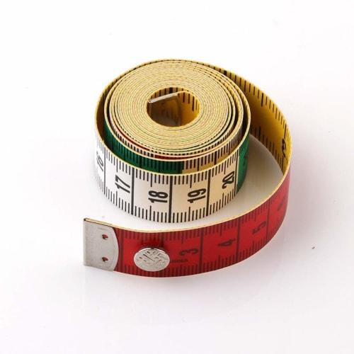 Tailor's Tape Measure, Sewing Ruler, 150cm/60inch, Chest Circumference, Fabric, with Snaps, Double-Sided Graduations, Cute, Portable, Everyone Will Lo